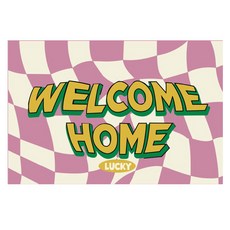 Fix9 玄關線圈地墊, 粉紅色, 1個