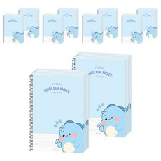 POPO FANCY Rhino 國小英語筆記本, 50個, 藍色