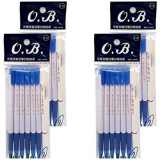 O.B 中性筆 6入 附贈品, #200a-6p, 4組