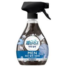 페브리즈 섬유탈취제 맨 쿨 아쿠아향 본품, 370ml, 1개