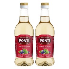 PONTI 白葡萄酒醋, 500ml, 2瓶