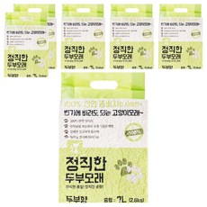 정직한모래RG 고양이 두부모래, 6개, 7L, 두부향