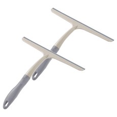 AHOYE T型360度可旋轉玻璃刮水器, 灰白色, 2支