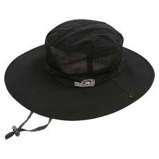 White Wolf 防紫外線網眼遮陽登山帽, 黑色