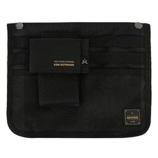 KZM OUTDOOR 素面椅側置物袋 含杯套, 黑色, 1個