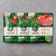 비비고 오징어채볶음, 55g, 3개