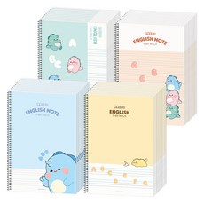 POPO FANCY Rhino國小英文筆記本, 40本, 混合顏色