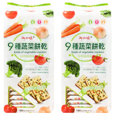 御之味 9種蔬菜餅乾 自然美味, 180g, 2袋
