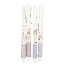 德德小品集 按鍵中性筆 0.5mm, 4支裝, 1包, 社恐青年