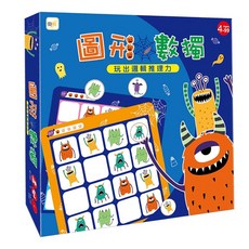 東雨文化 圖形數獨：玩出邏輯推理力，4歲以上適用，紙、木頭材質, 幼兒益智教具, 東雨文化事業有限公司
