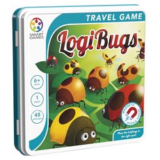 SMART GAMES 磁力遊戲盒 瓢蟲連線, 1套, 黃色 + 橘色 + 紅色