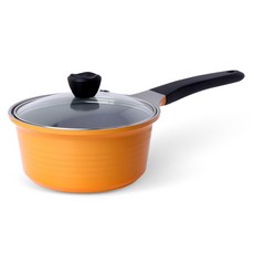 ALU-ART 陶瓷鑄造單柄湯鍋, 1個, 混色, 18cm