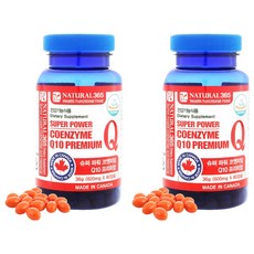 NATURAL 365 Super Power輔酶Q10膠囊 600mg, 60顆, 2罐