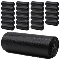 咪咪購物 平口黑色垃圾袋 100 x 80cm, 100L, 24捲