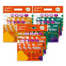 ORGANIC DiNO 綜合果汁組, 諾麗果口味 8包+水梨桔梗口味 8包+蘋果口味 8包, 1組