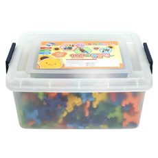 OZ TOY Ari 益智積木收納箱 青蛙 350片, 1個, 隨機出貨