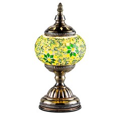 Honey Comb復古古典玻璃桌燈 蜂巢造型 精緻工藝 營造溫馨居家氛圍, 黃色