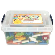 OZ TOY Ari梯子拼圖塊收納箱 280入, 1個, 隨機出貨