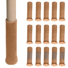 써뉴즈 홈 의자 소음 미끄럼방지 발커버, 라이트브라운, 16개