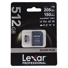 Lexar 雷克沙 Silver Plus MicroSDXC UHS-I(U3) A2 記憶卡, 512GB, 1個