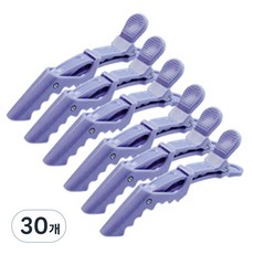 머니풀 컬러풀 악어이빨 미용실 집게핀 6P세트, 30개, 블루