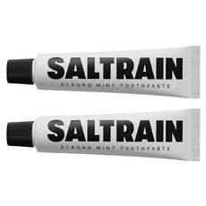 SALTRAIN 強效薄荷灰鹽牙膏, 30g, 2條