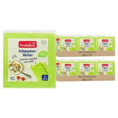 dm Profissimo 萬用神奇抹布 五片裝 吸水力超強 柔軟清潔不傷餐具廚具, 20 x 18 x 0.5cm, 12包