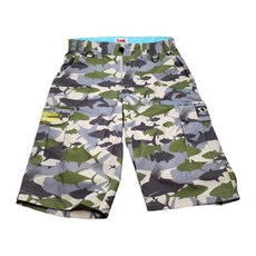 SAME 莎美 防潑水六分短褲, M, 迷彩