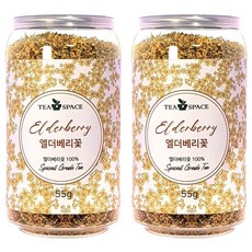 티스페이스 엘더베리 꽃차, 55g, 1개입, 2개