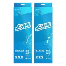 Scott 可麗舒 All-in-one馬桶清潔刷 Aqua手柄補充包12入組, 混合顏色, 2套