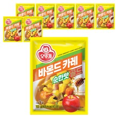 오뚜기 바몬드 카레 골드 순한맛, 100g, 8개