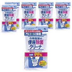 KOBAYASHI 小林製藥 馬桶座墊專用清潔濕紙巾, 2.5g, 10張, 6包