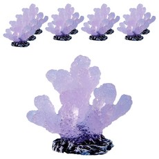 미미네아쿠아 피규어 야광 산호 장식품 연보라, 10개