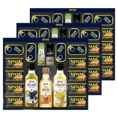 SPAM 最佳選擇 特級白雪芥花油 + 白雪葡萄籽油 + 料理寡糖 + 2種香草味鹽 + SPAM經典 8入 + SPAM經典 4入 套組 + 購物袋, 3套