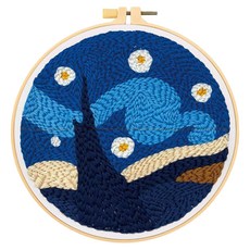ARTJOY DIY打孔針刺繡套組, 星空款, 1組