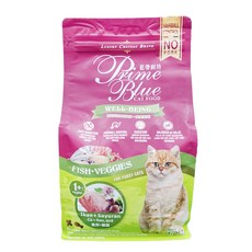 LCB 藍帶廚坊 健康挑嘴貓糧 化毛配方, 魚肉 + 纖蔬, 1.2kg, 1袋