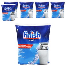 finish 洗碗機軟水鹽, 1kg, 6包