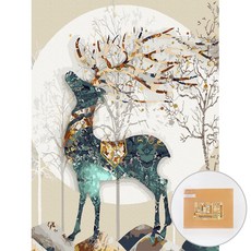 아트조이 DIY 명화그리기 30 x 40 cm, 아름다운 사슴, 1개