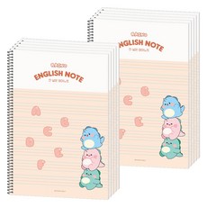 포포팬시 라이노 초등 영어노트, 코랄, 10개