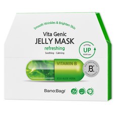 BANOBAGI 佰諾佰琪 舒緩鎮定維生素果凍面膜, 10片, 1盒