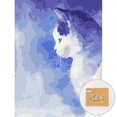 아트조이 DIY 명화그리기 30 x 40 cm, 푸른빛 고양이, 1개