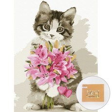 ARTJOY DIY繪畫畫作 40*30cm, 貓的提議, 1個