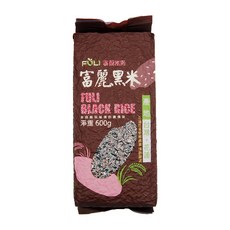 富里鄉農會 富麗黑米，台灣花蓮富里鄉產，600g, 1包