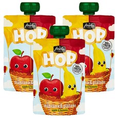 Anela HOP孩童水果泥隨身包, 蘋果香蕉口味, 100g, 3包