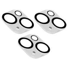 NIOP 강화유리 후면 렌즈 풀커버 고급형 휴대폰 카메라 필름, 3개