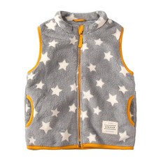 兒童款 珊瑚絨保暖背心 YKK拉鍊