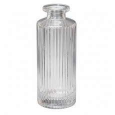 空氣選物 復古浮雕玻璃花瓶 桌面裝飾 簡約時尚 提升生活品味, 1個, 透明