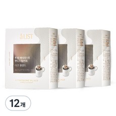 aLIST 手沖濾掛黑咖啡, 7g, 5包, 12盒