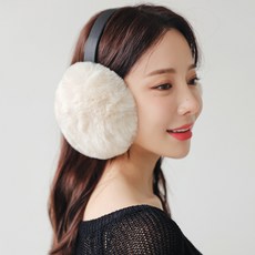 ExWarm 摺疊式運動防寒耳罩, 象牙白, 1個