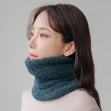 X Warm冬季用運動柔軟圍脖, 深綠色